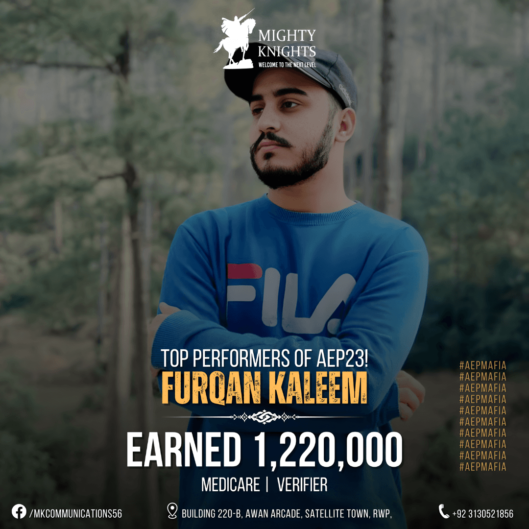 Furqan Kaleem — Top Performer at Mighty Knights Communications